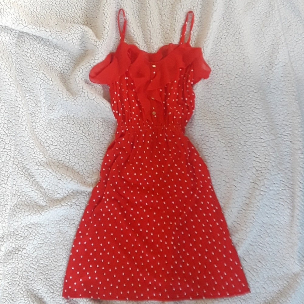 Elle mididress, brilliant red